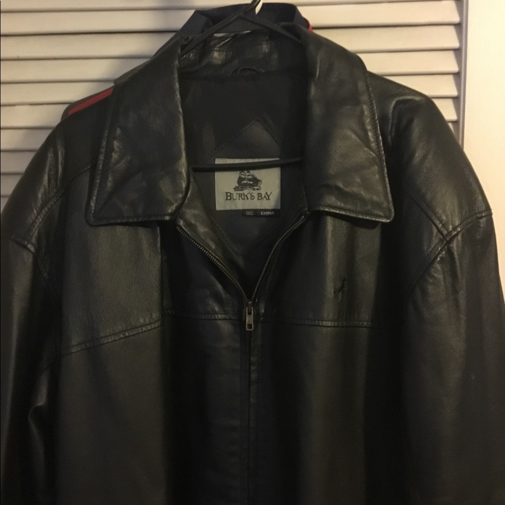 Slightly worn leather jacket